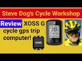 Xoss G Cycle GPS trip computer review