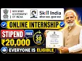 Skill India - Online Internship Announced No Fees No Exam Everyone can Apply