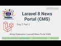 Laravel 8 News Portal CMS Online Day 2 Part 2 Khmer HKimhab