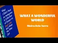 Download Lagu Moira Dela Torre - WHAT A WONDERFUL WORLD|SJ Lyrics