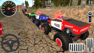 impossible off road monster truck driver racing 3 police dirt car mud driving android gameplay