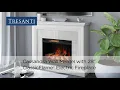 Tresanti Cassandra Wall Mantel with 28 ClassicFlame Electric Fireplace