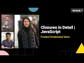 JavaScript Closures Lexical Scope Interview Question Saloni Kathuria