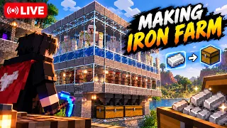 MINECRAFT SURVIVAL CHILL GAMEPLAY - TRYING TO MAKE IRON FARM (With Commentary) | RK EDITZ