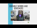 Editable Words and Sentences Emily Gibbons The Literacy Nest
