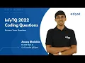 InfyTQ Coding Questions 2022 Edyst Aneeq