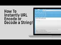 Download Lagu How to Instantly URL Encode or Decode a String [easy]