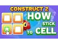 How to adjust the position of block by cell position CONSTRUCT 2 TUTORIAL