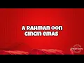 A Rahman Onn  ~ Cincin Emas (1960s)