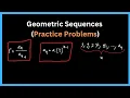Geometric Sequences Practice Problems