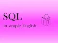 SQL create table first in simple English