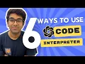 6 ways to use ChatGPT code interpreter no code