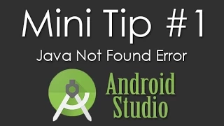 Android Studio - Java Not Found