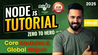 Node JS Tutorial in Hindi Core Modules Global Object in Node