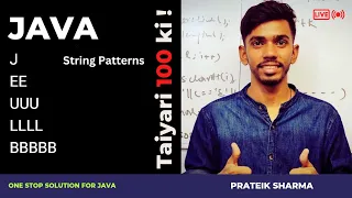 String Patterns in Java Computer Class 10 ICSE ISC Java Programming
