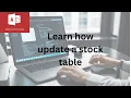 Quick guide Keeping stock levels updated in Microsoft Access