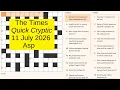 The Times Quick Cryptic 3351