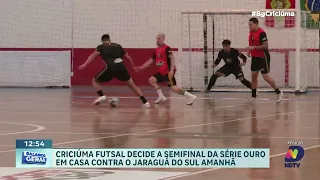 Semifinal da série ouro: criciúma futsal recebe jaraguá nesta quarta