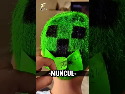 Anak Ini Punya Gaya Rambut Minecraft yang Gila!
