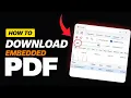 How To Download an Embedded PDF From Any Website Quick Easy