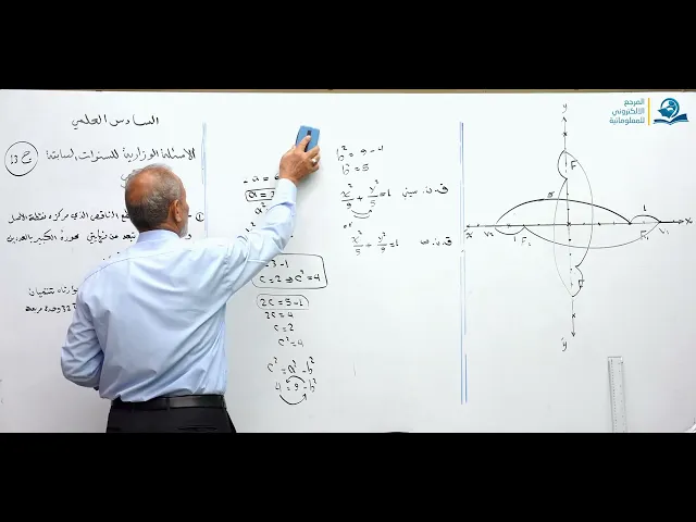 رياضيات السادس العلمي - الفصل الثاني - ألاسئله الوزارية الخارجية ج13