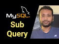 Bangla Database Tutorial 34 Sub Query in SQL