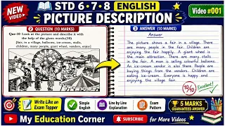 Picture Description STD 678 Fair in a village Describe the picture