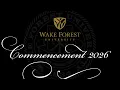 Wake Forest Commencement 2026