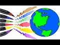 How to Draw Earth Coloring pages Kids Songs Learn Drawing Art Colours for Children