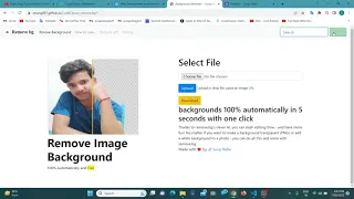 Images background remover by using html css and JavaScript link is given in the description
