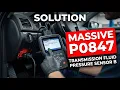 HOW TO FIX P0847 OBD II ERROR CODE - Transmission Fluid Pressure Sensor B