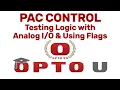 Testing Logic With Analog and Using Flags