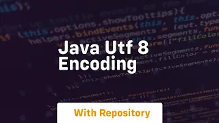 java utf 8 encoding