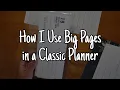 How I Move BIG Happy Planner Tul Letter Size Pages to Classic Size Planner August Planner Change