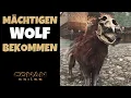 Machtiger Wolf Tierbegleiter Guide Conan Exiles
