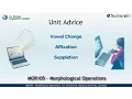 MOR105 - Unit Advice Morphological Operations