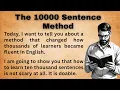 The 10 000 Sentence Method Real Fluency Improve Your English Listen And Practice