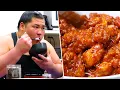 Spicy Yangnyeom Chicken with a Mountain of Rice🍚 After Intense Sumo Practice