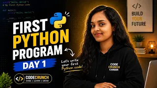 Python for Beginners Day 1 Write Your First Python Program 100 Days of Python Interview Question
