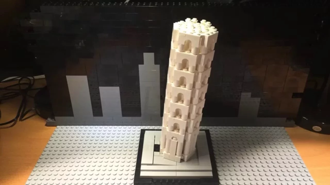 How to make the Tower of PISA with wooden sticks