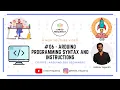 Arduino programming syntax Instructions Vaibhav Sugandhi