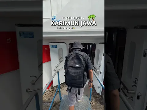 Naik kapal cepat untuk pergi ke pulau di tengah laut