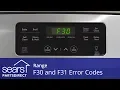 Troubleshooting F30 and F31 Error Codes on a Range