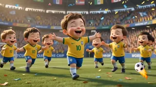 Baby World Cup Football Match 🏆 | Cute Toddlers Soccer Goal & Celebration | AI Animated Story
