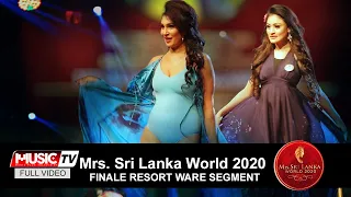 mrs srilanka world 2020 finale resort ware segment