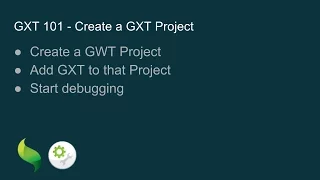 GXT 101 - Creating a GXT Project