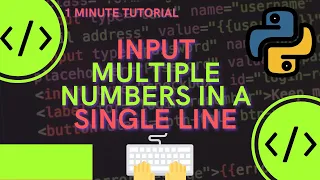 In Python You can insert multiple input in one line