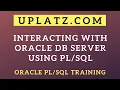 Interacting with Oracle Database Server using Statements Oracle Training Uplatz