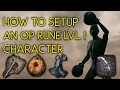Elden Ring How to setup an OP rune level 1 character