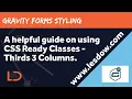 Gravity Forms CSS Ready - Thirds 3 Columns